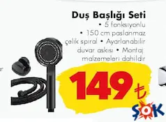 DUŞ BAŞLIĞI SETİ 5 FONKSİYONLU